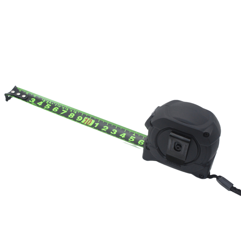 Self-locking Fluorescent High-precision Black Steel Tape Ruler Thickened Cut-resistant Wear-resistant Measuring Tools