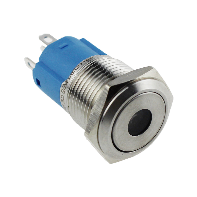 LA16JSF 19mm Blule Waterproof Stainless Steel Metal Push Button