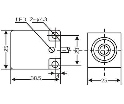 LMF6 Inductive proximity switches sensors