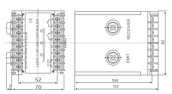 GLC-2B Light curtain controller