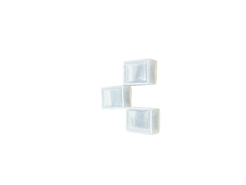 Circular silicone sleeve 16mm button waterproof cap, dustproof switch protective cover, transparent white sealing leather ring