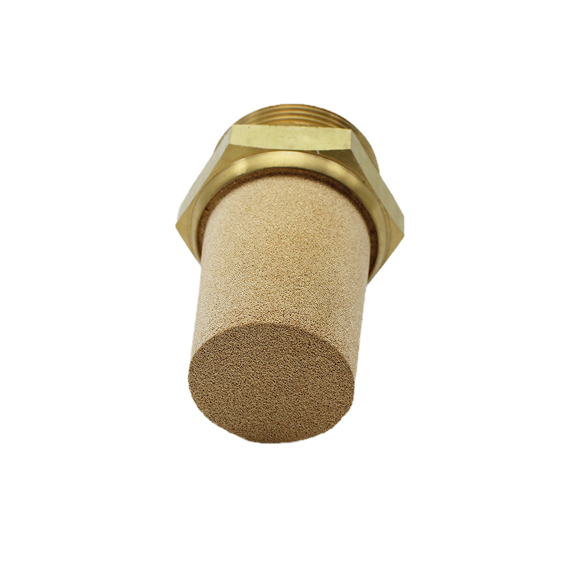 Air Silencer brass copper Fittings Pneumatic Valve Flat End Exhaust Muffler 