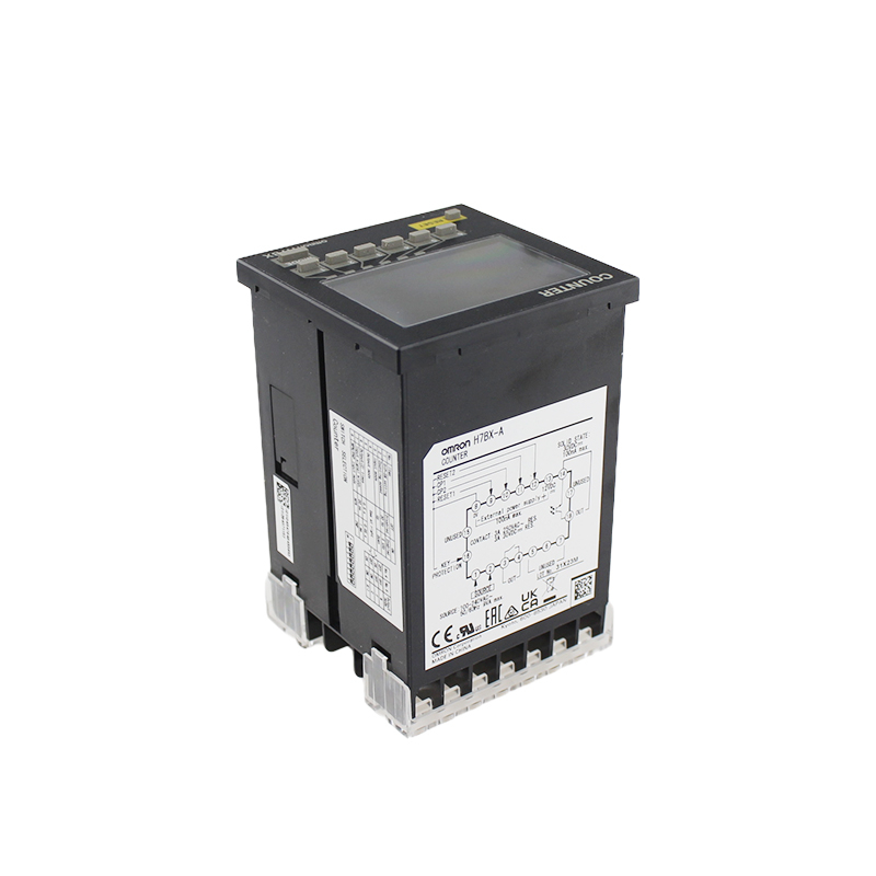Omron H7BX-A DIN 72×72 mm Multifunction Counter with a Bright,Easy-to-view, Negative Transmissive LCD.