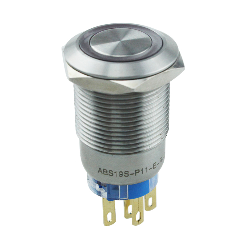 Waterproof Mini Momentary 19mm Metal Push Button