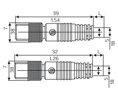RK03-3/RK03-4 sensor plug