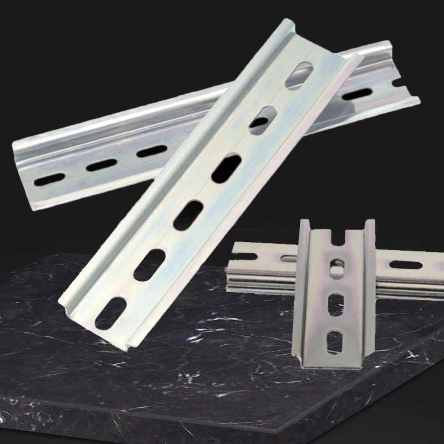 40cm C45 Guide Rail 35mm MCB Wiring Terminal DZ47 Circuit Breaker Iron Clamp Rail