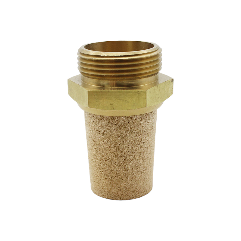 Air Silencer brass copper Fittings Pneumatic Valve Flat End Exhaust Muffler 