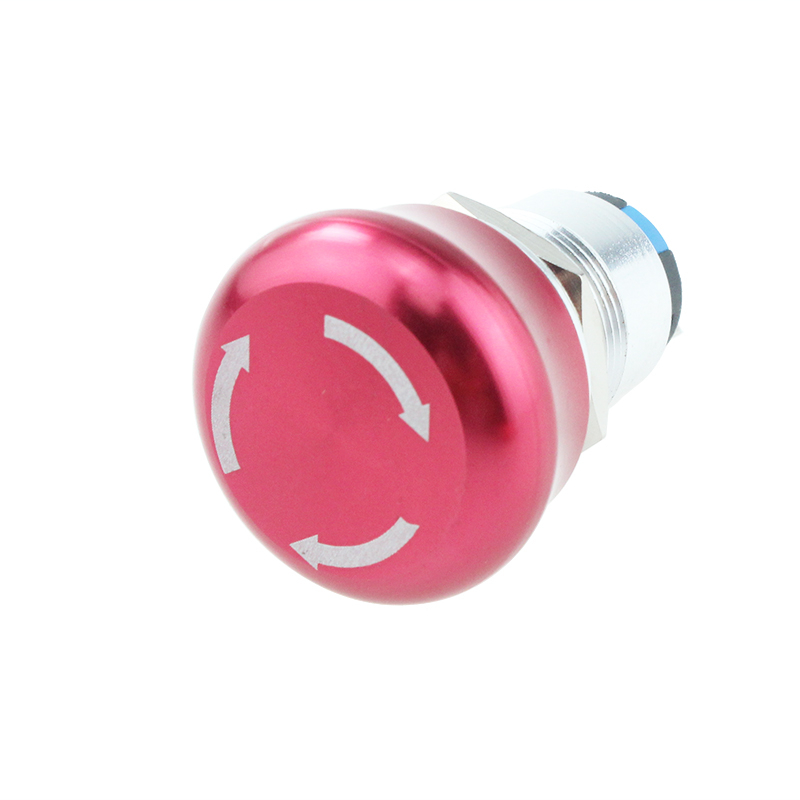 19mm Momentary E-stop Mushroom Push Button Switch