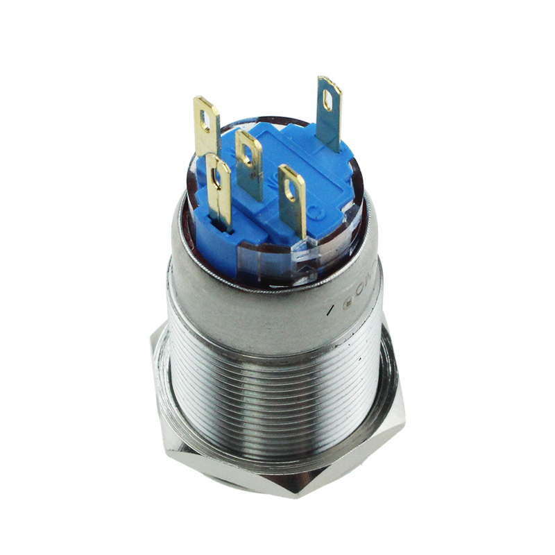 19mm Waterproof Stainless Steel Metal Push Button Switch