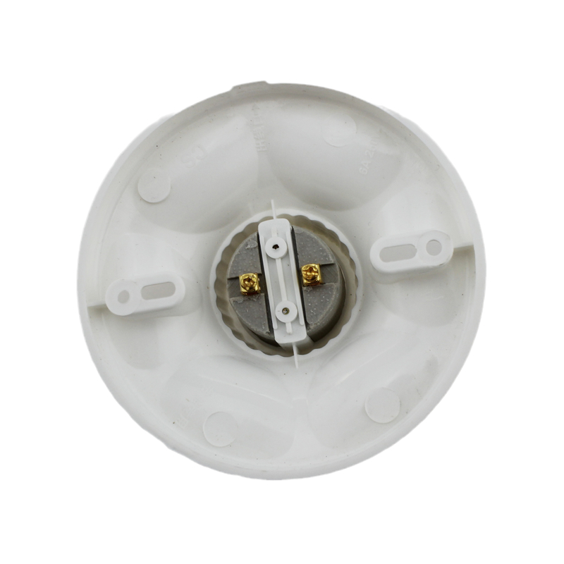 Ceramic Lamp Holder Screw Mouth Household E27 Lamp Head Screw Mouth Circular Base,Ceiling Snd Surface Mounted