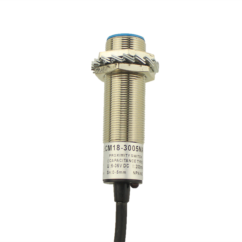 CM18-3005NA IP54 5mm Adjustable M18 Capacitance Proximity Switch for Level Detection