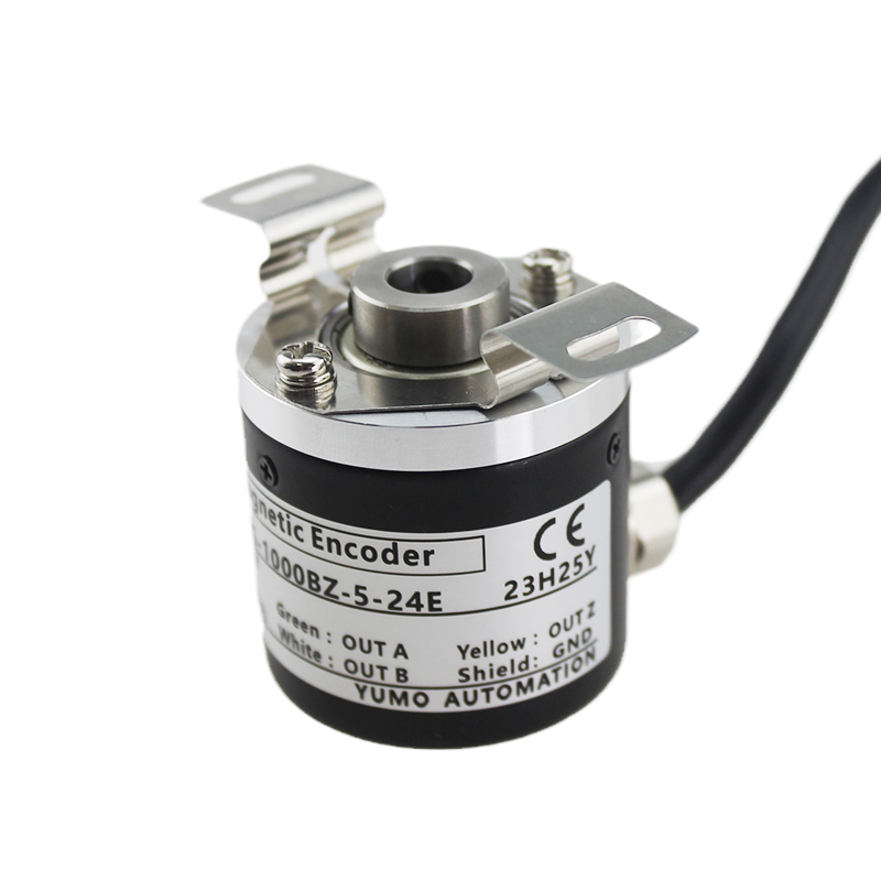 Half Hollow Magnetic Encoder MHC3808-102G-1000BZ-5-24E with ABZ Phase 5-24V Voltage