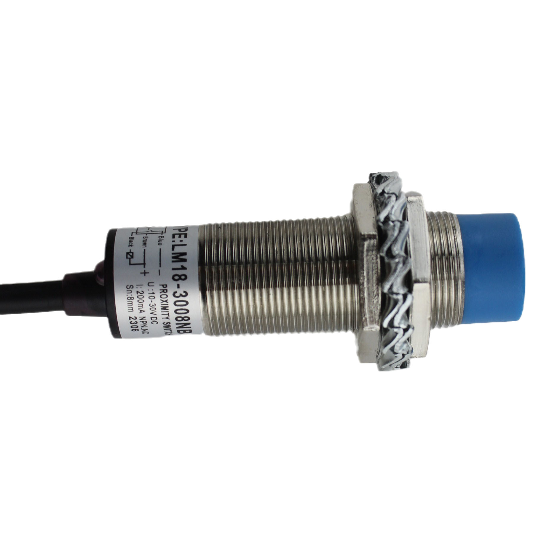 M18 Inductance Proximity Sensor SwitchDetection distance8mm 3-wire Sensor for Spacing Detection