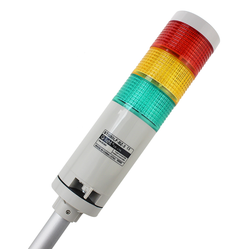 50mm 3 Layer LED Steady Flashing Built-in Buzzer Tower Light