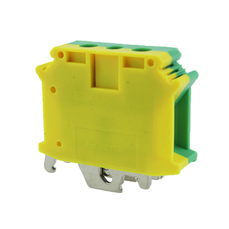 USLKG35 Grounding UK Type Phoenix Din Rail Terminal Blocks 35mm2 Terminal Block
