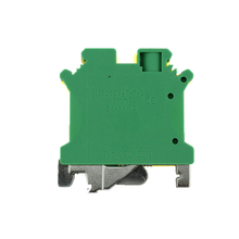 Yellow & Green 6mm USLKG6N Grounding Din Rail Terminal Block