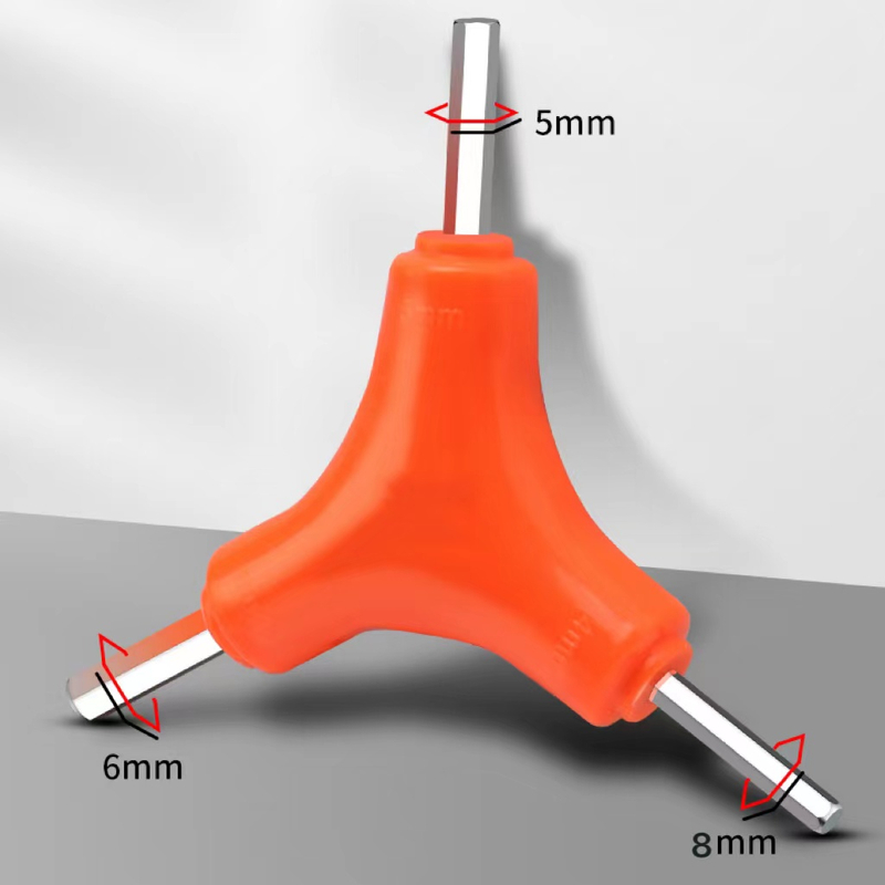 Hexagonal Wrench, Triangular Wrench, Bicycle Repair Square Hexagonal Diamond Screwdriver, Wrench Tool 5*6*8