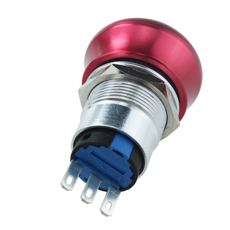 19mm Momentary E-stop Mushroom Push Button Switch