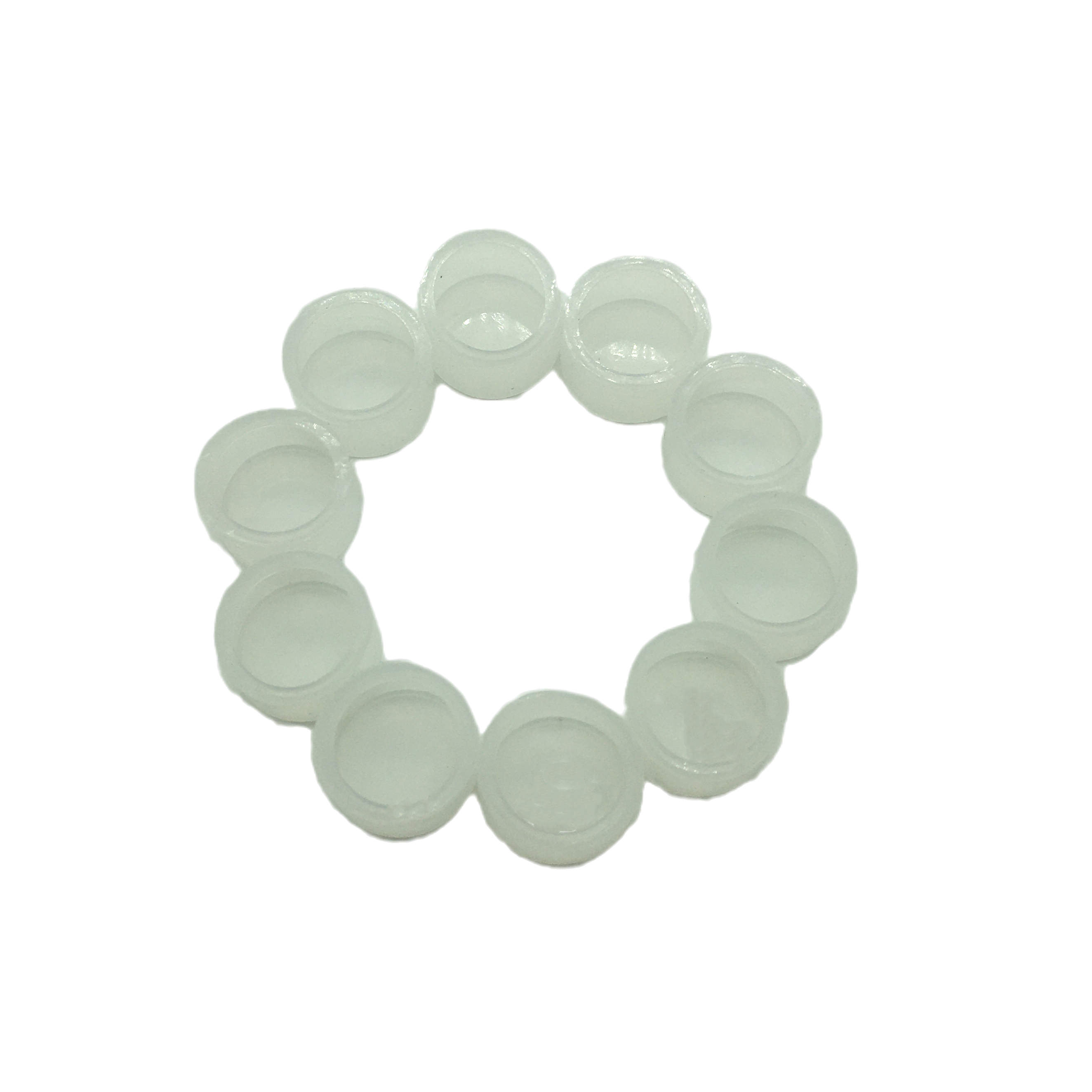 Round Silicone Sleeve 16mm Button Waterproof Cap Dustproof Switch Protective Cover Transparent White Sealing Ring