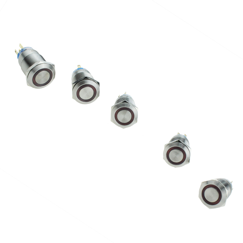 19mm Waterproof Stainless Steel Metal Push Button Switch
