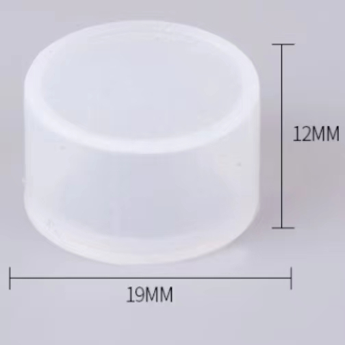 Round Silicone Sleeve 16mm Button Waterproof Cap Dustproof Switch Protective Cover Transparent White Sealing Ring