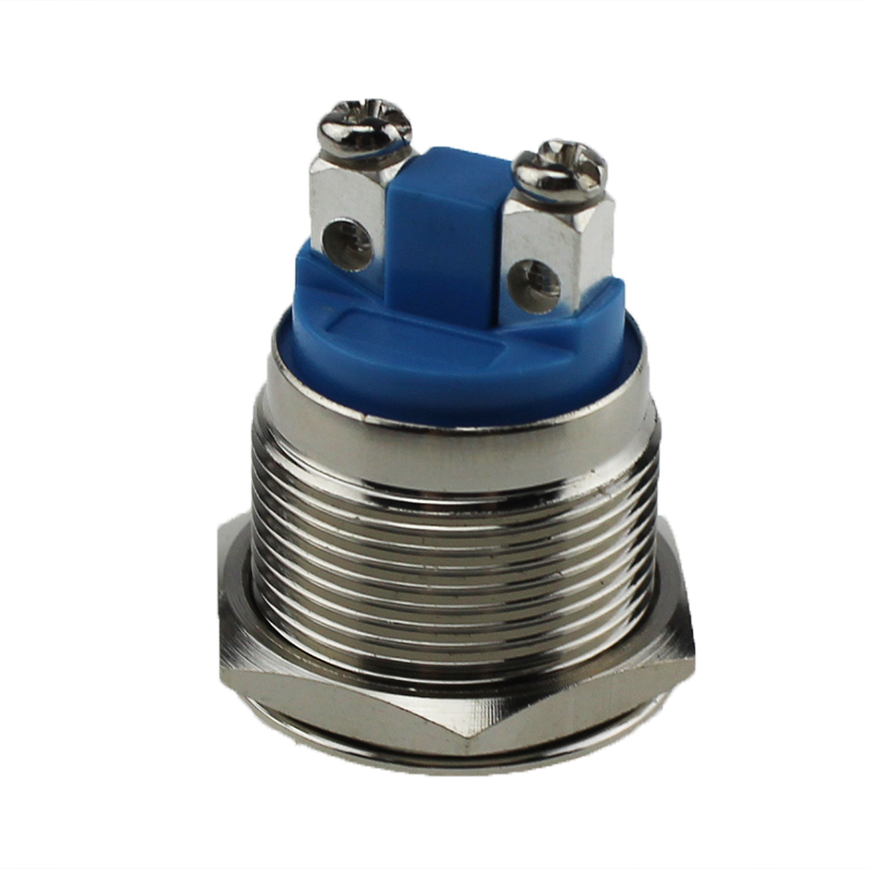 JS19F-10N 1NO 19mm Nickel Plated Brass Waterproof Metal Button