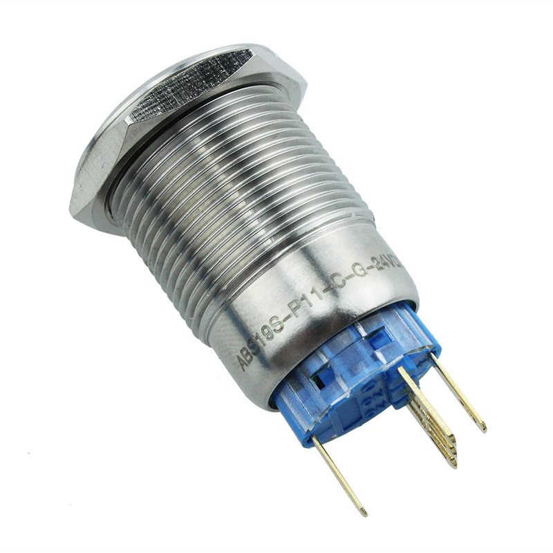 19mm Red Power Symbol Push Button Switch