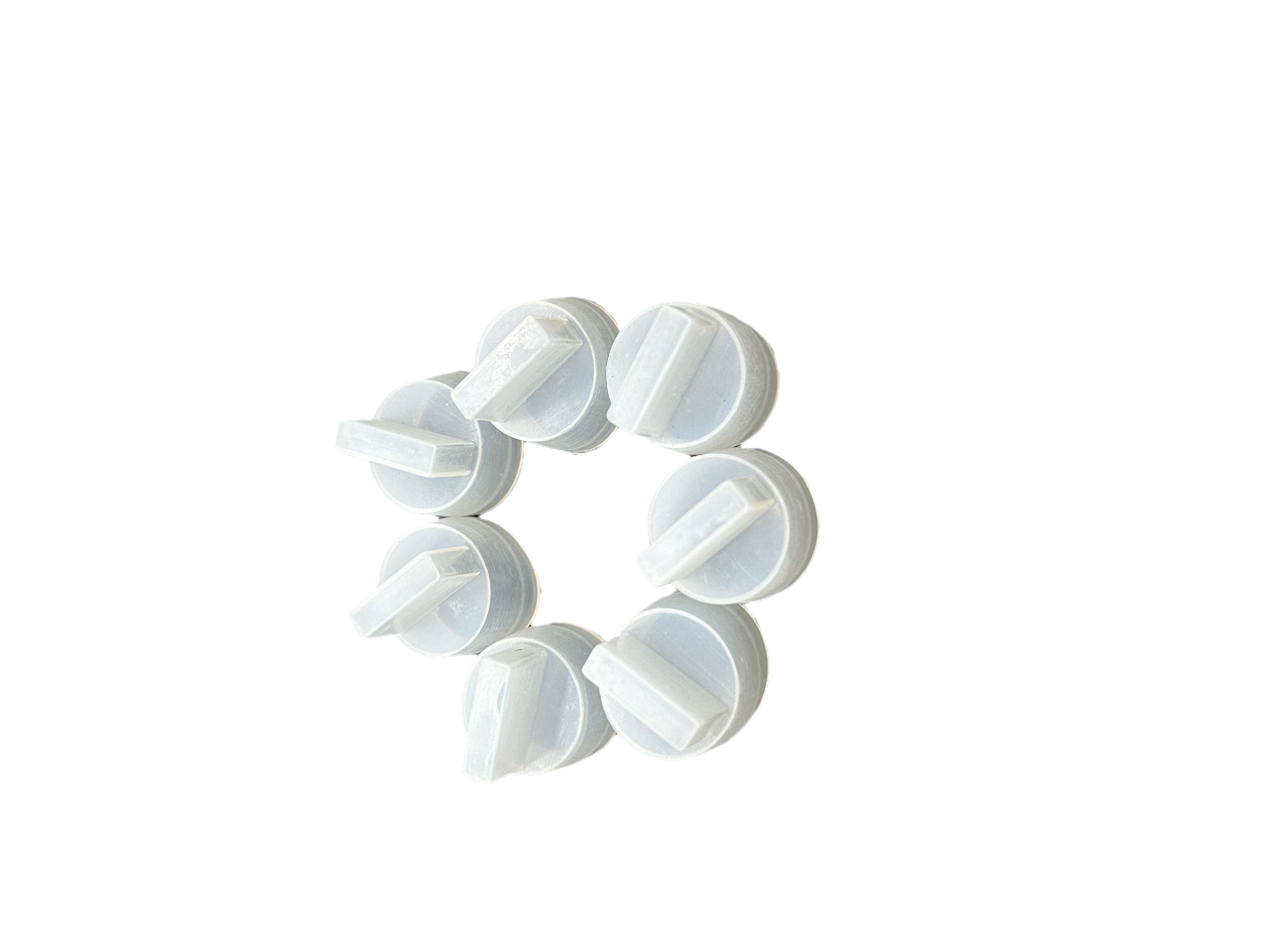 Knob silicone sleeve 16/22/30mm button waterproof cap, dustproof switch protective cover, transparent white sealing leather ring