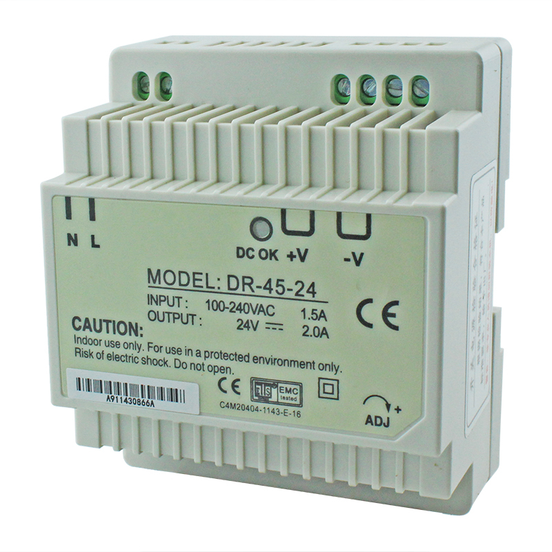 DR-45-24 24V 2A Single Output Smps 48w Din Rail Power Supply Switching