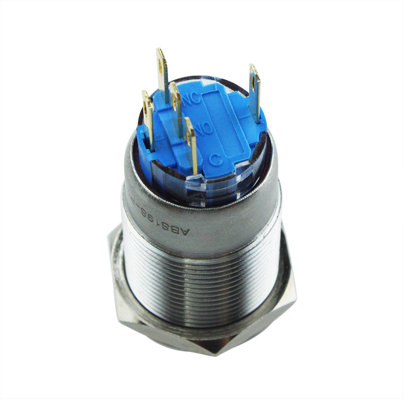Waterproof Mini Momentary 19mm Metal Push Button