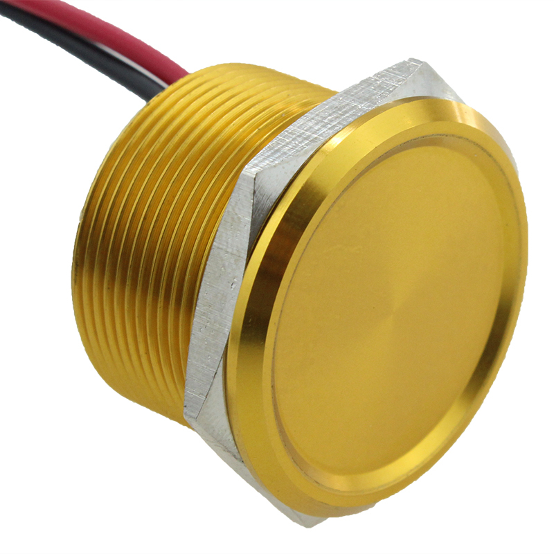 Piezo Push Waterproof Flat Head 1NO Button Touch Latching 24V Ip68 Piezo Switch