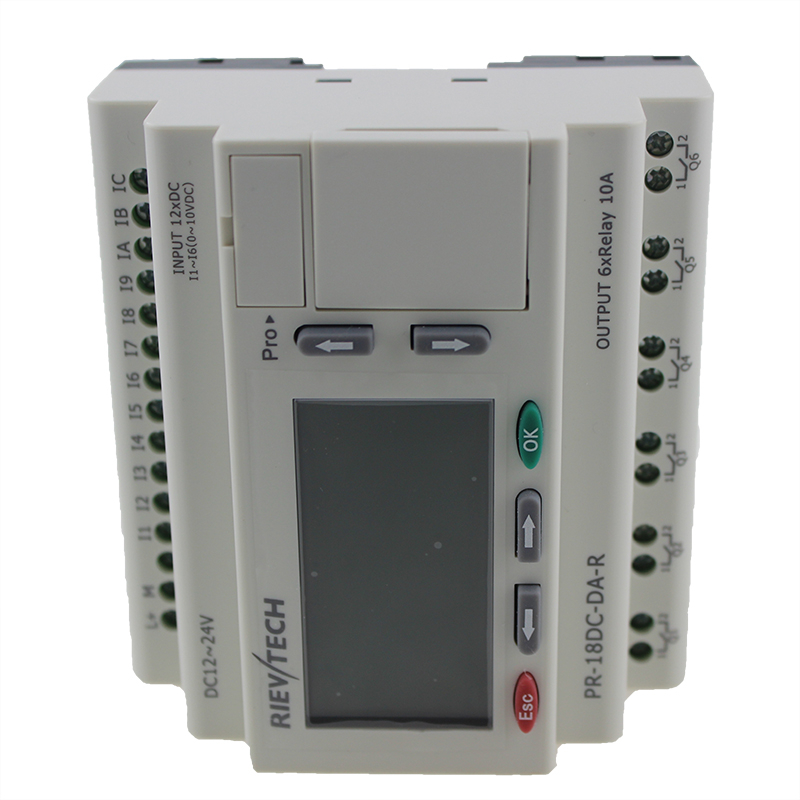  RIEVTECH hot sales intelligent mirco PLC PR18-DC-DA-R Programmable logic controller expandable range PLC