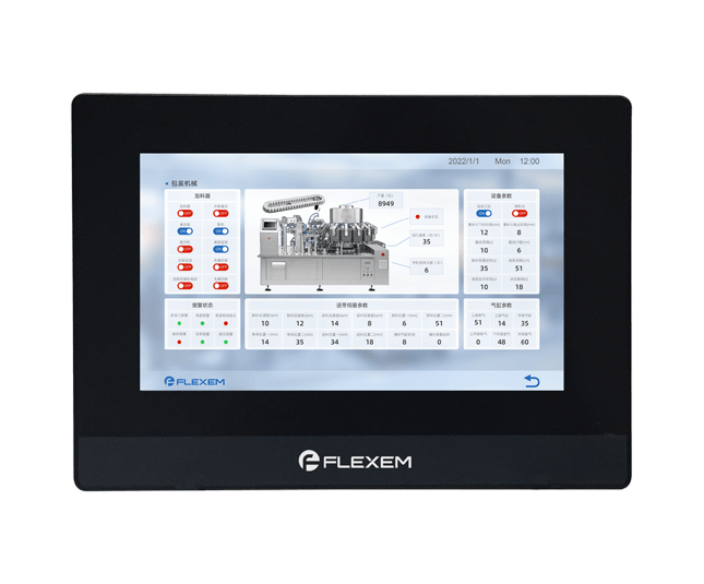 Flexem FE6070C HMI Human Machine Interface 7” 16:9 TFT LCD Resistive Touchscreen Resolution 1024×600