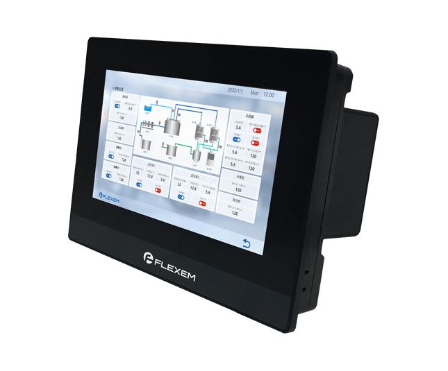 Flexem FE6070H HMI Human Machine Interface 7” 16:9 TFT LCD Resistive Touchscreen Resolution 1024×600