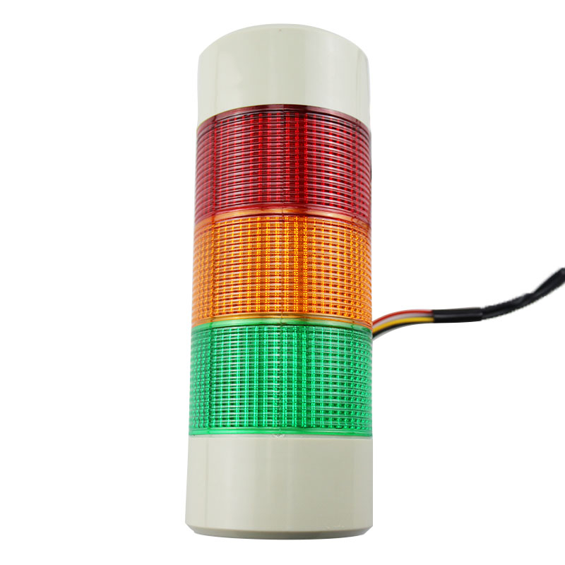 Semi-circular steady warning light 3 layer warning light with buzzer