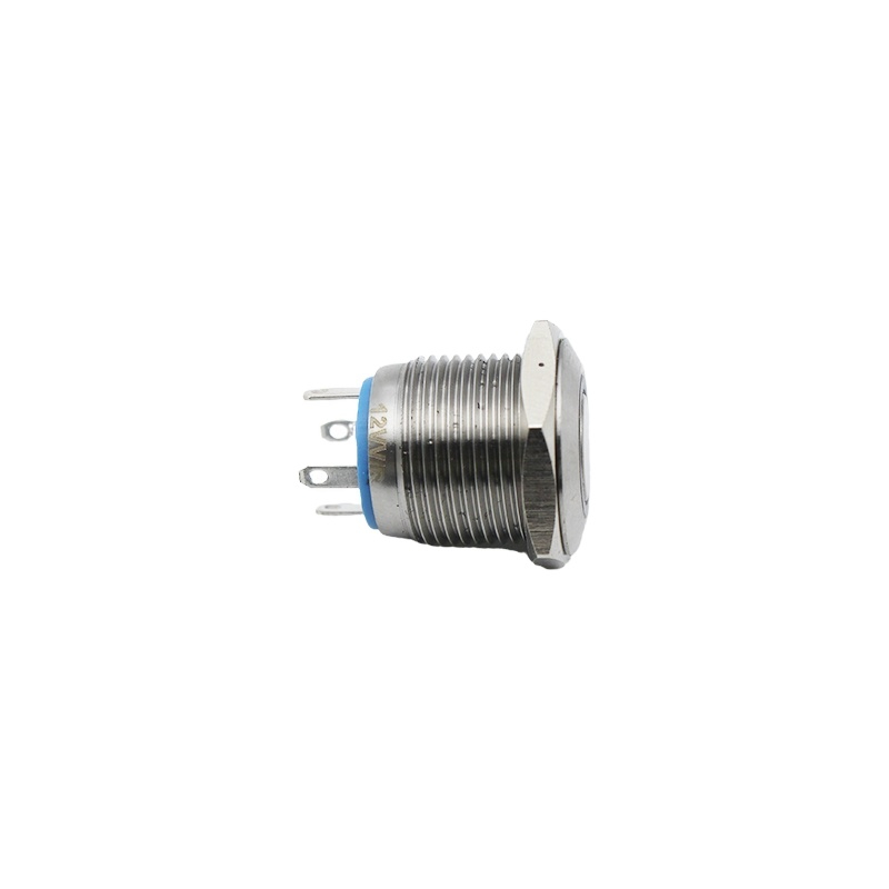 16mm ABS16S-P1-E Ring Red LED IP67 Metal Push Button