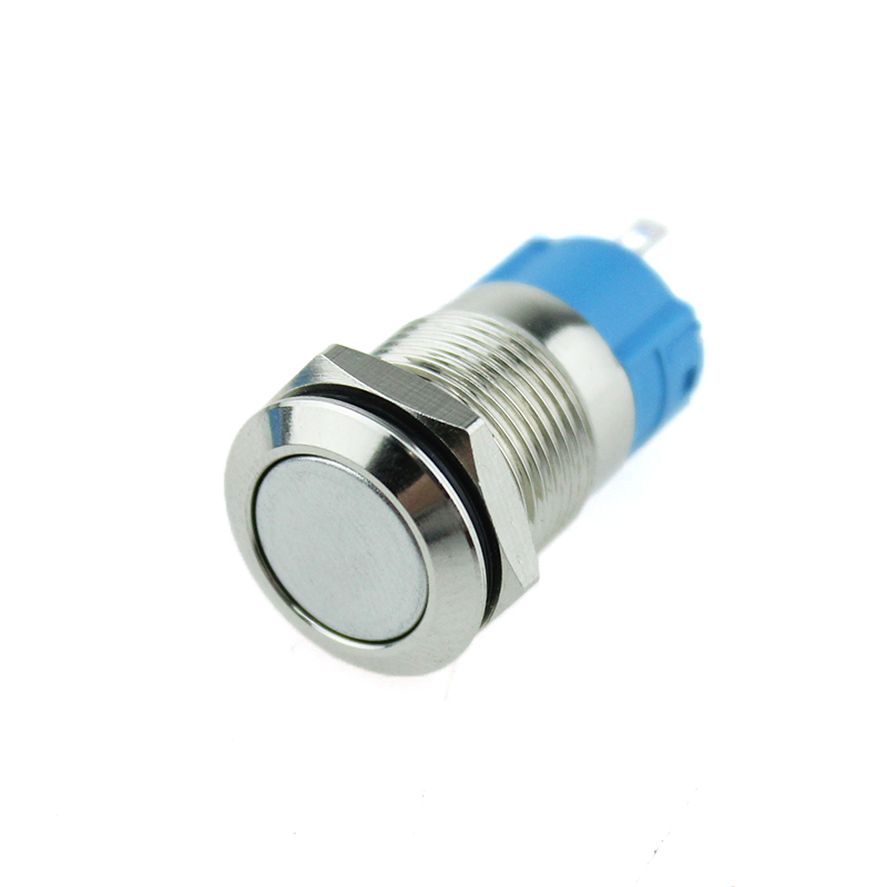 12mm ABS12C-P1 flat head Momentary 220VAC COPPER push button switch