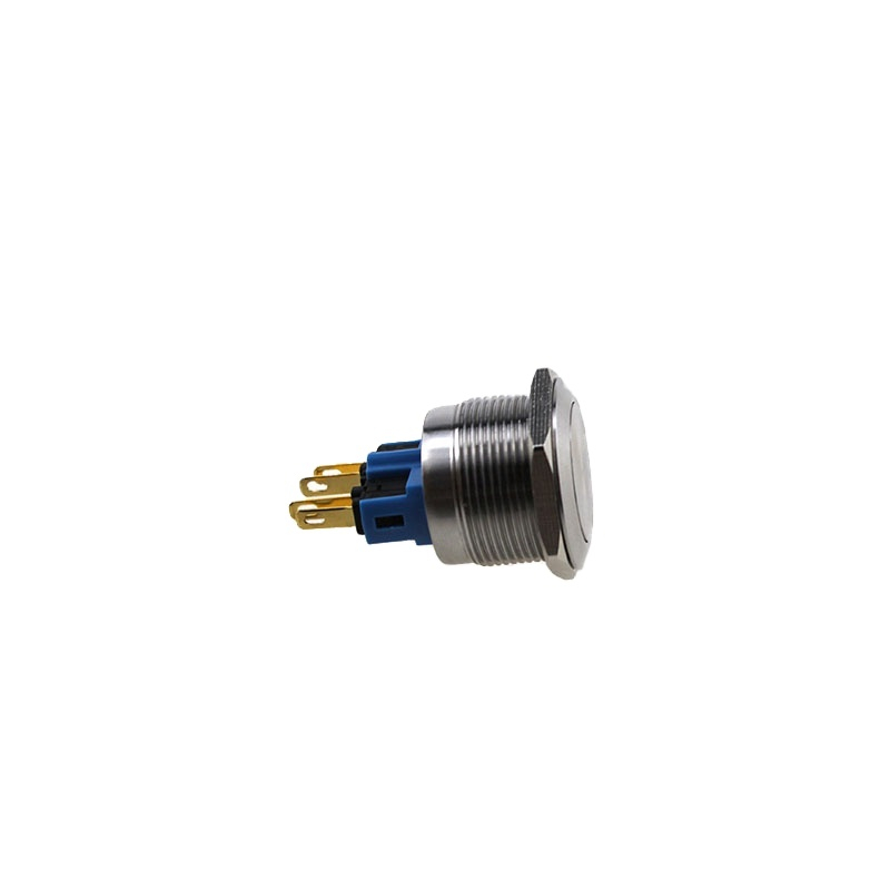 ABS22S-P11 22mm Maintained Type Metal Push Button Switch with LED lamp