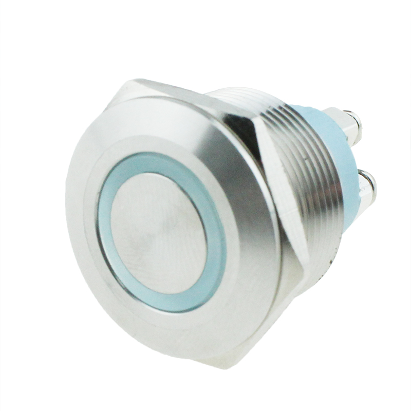 Metal push button JS22F-11E-W-12V-S Selevator equipment waterproof LED button