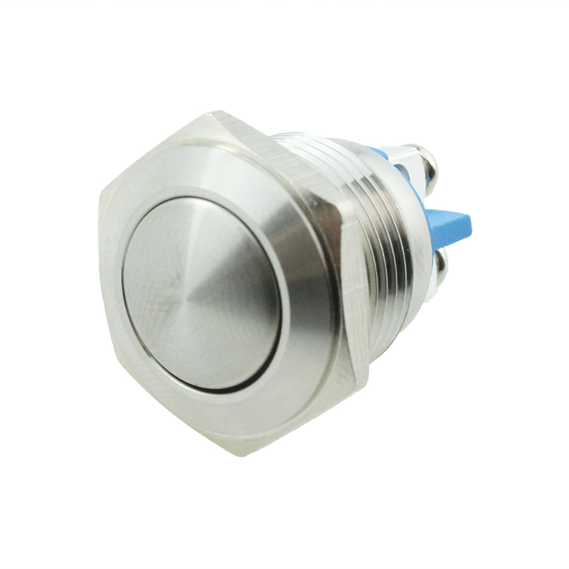 JS16B-10/S Stainless Steel Half Ball Type Metal Push Button with 1NO Screw Terminal