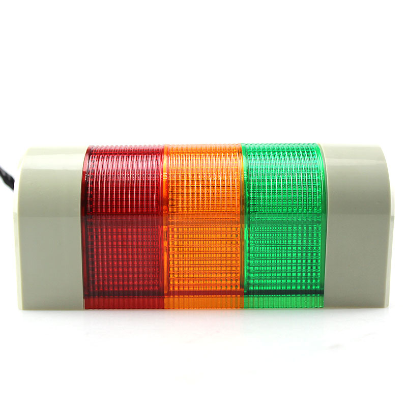 Semi-circular steady warning light 3 layer warning light with buzzer