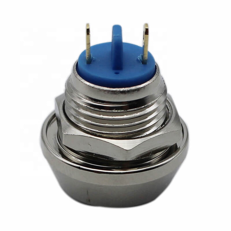 ABS12S-Q1 12mm Momentary 220VAC stainless steel ball head push button