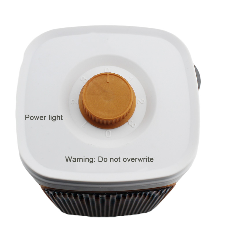 Omnidirectional 3-gear mechanical switch Small PTC rice white heater Unloading power off with 80cm cable heater