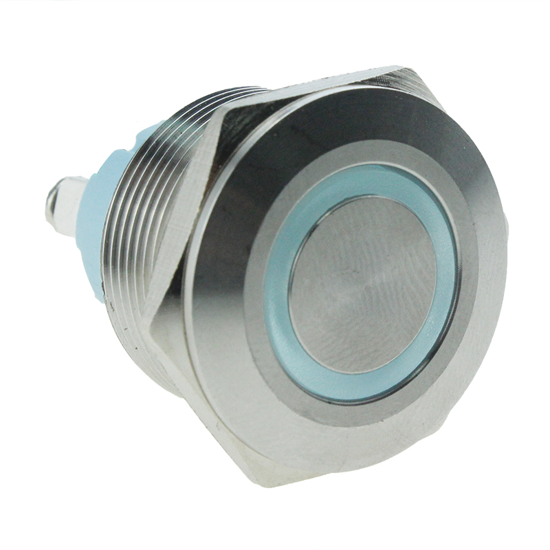 Metal push button JS22F-11E-W-12V-S Selevator equipment waterproof LED button