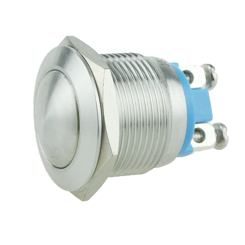 JS19B-10S Half Ball Metal Switch 19mm Stainless Steel Push Button