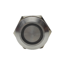 IP67 waterproof metal push button switch with momentary 1NO1NC white color ABS25S-P11-EW-24V