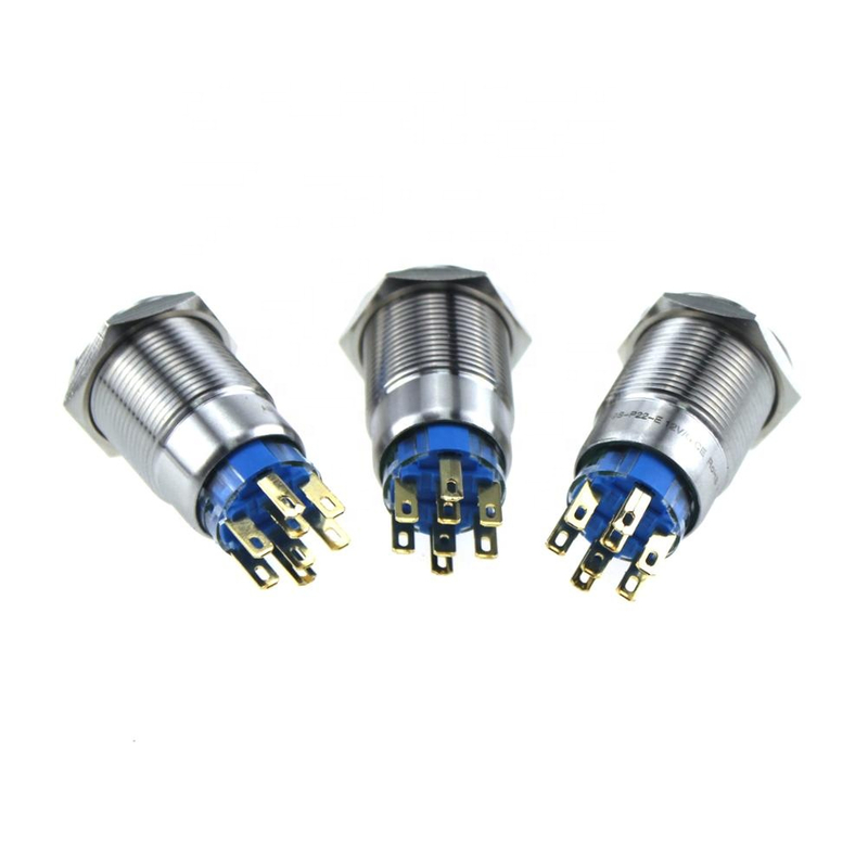 Hot sale ABS19S-P22-E 19mm IP67 Momentary 3-250VDC/AC metal push button led push button light