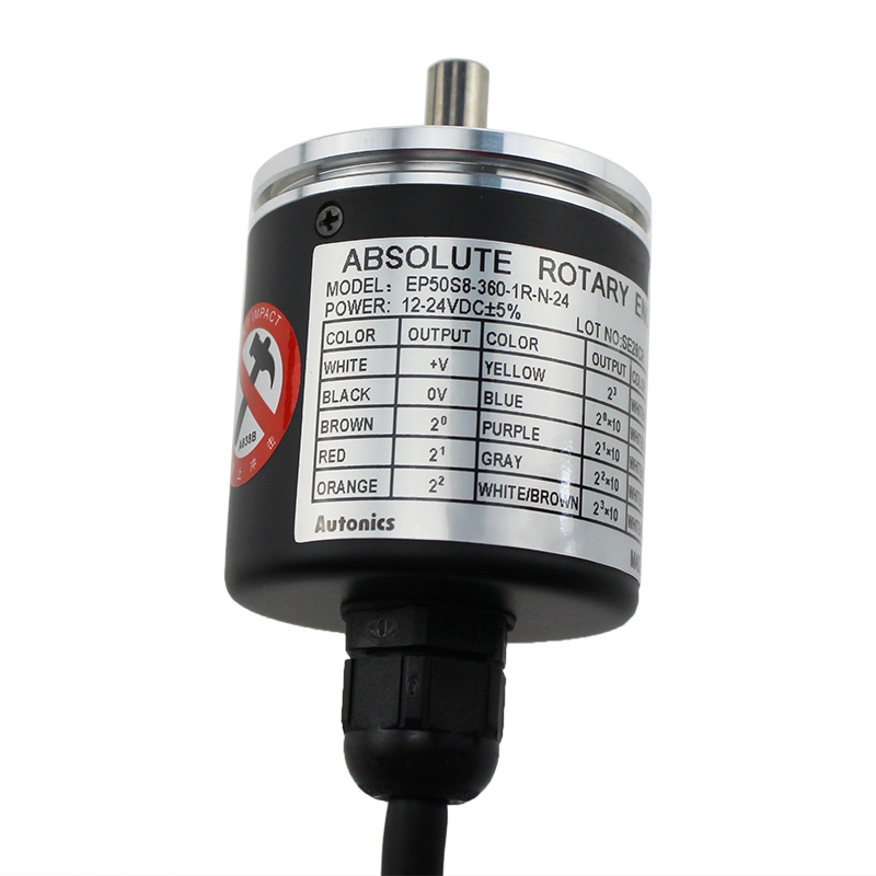 EP50S8 Diameter 50mm 360ppr IP64 Shaft Type Absolute Rotary Encoder