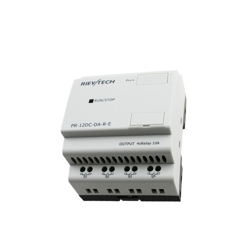 Rievtech Micro PLC Economic Type Programmable Relay PR-12DC-DA-R-E Mini PLC with Non-expandable 