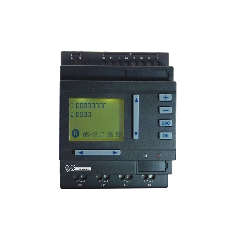 PLC APB-12MRAL 8 Points AC Input 4 Points Relay Output with LCD 